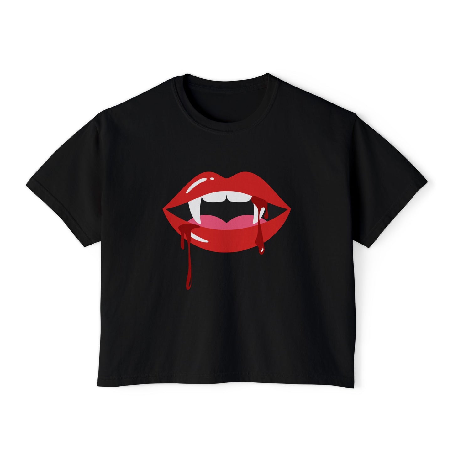 Sexy Fangs ~ Boxy Crop Tee