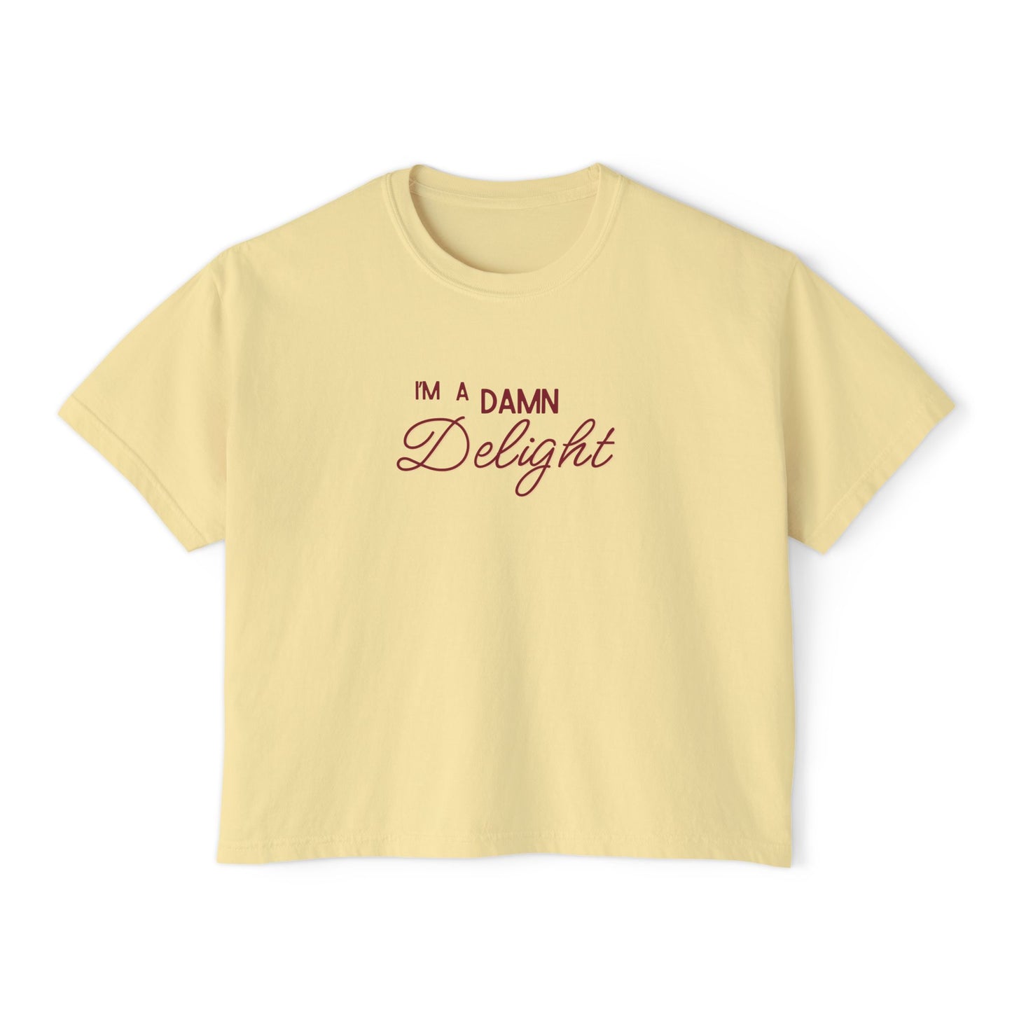 I'm a Damn Delight ~ Boxy Crop Tee