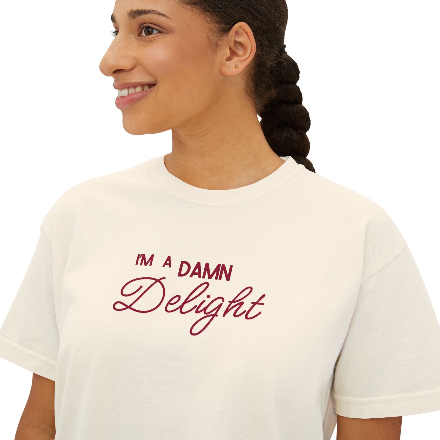 I'm a Damn Delight ~ Boxy Crop Tee