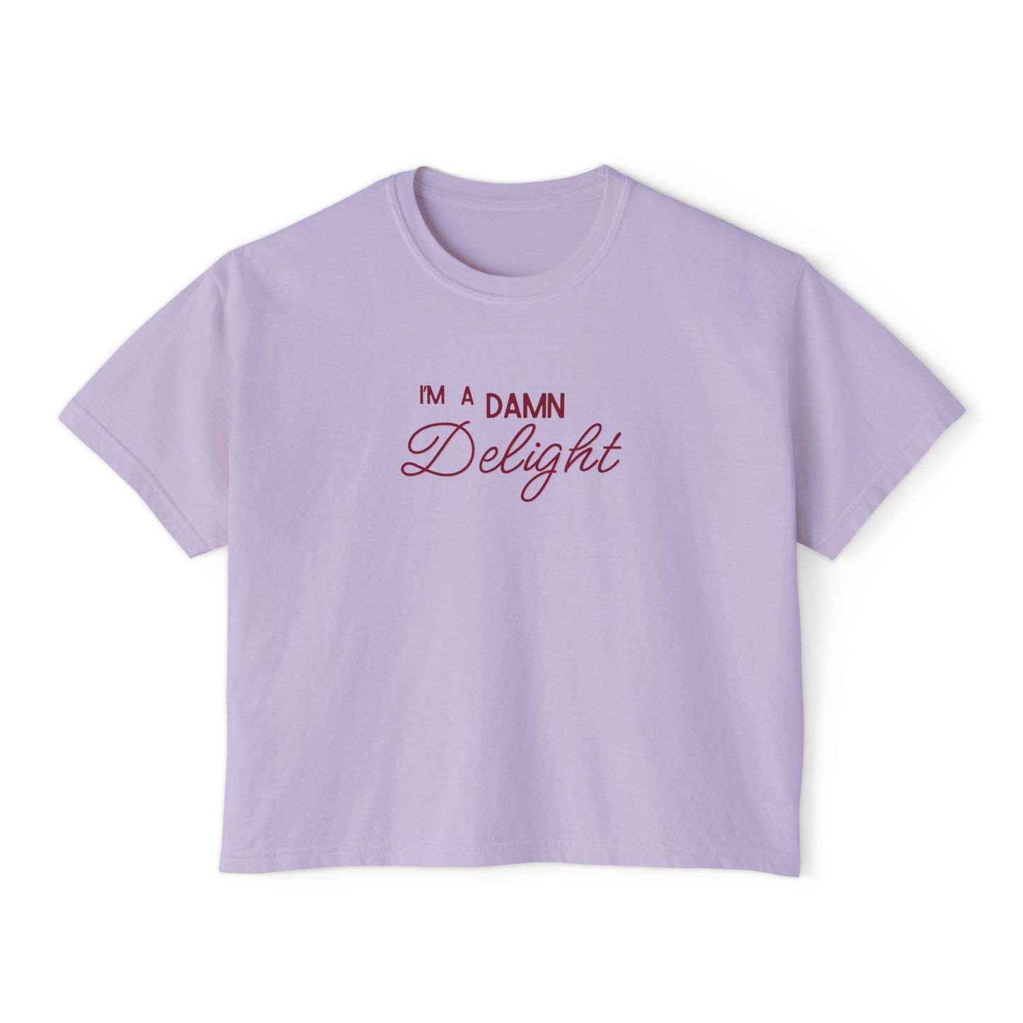I'm a Damn Delight ~ Boxy Crop Tee