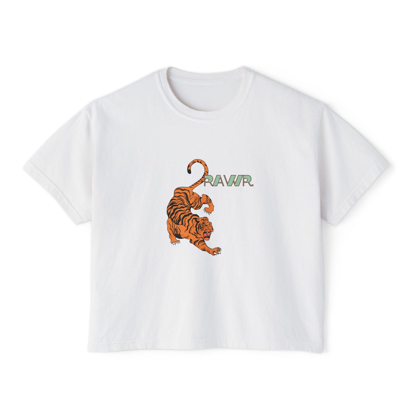 RAWR ~ Boxy Crop Tee