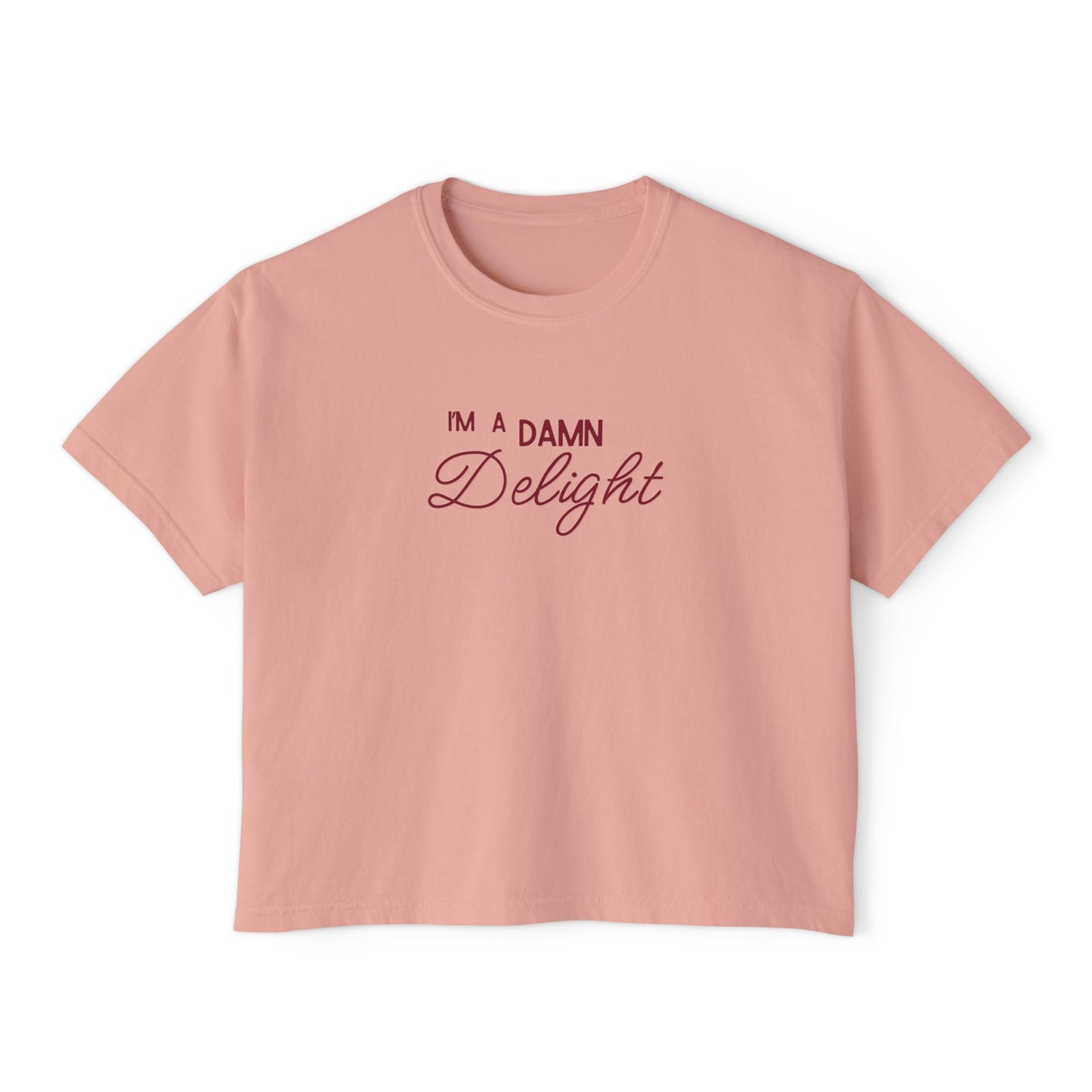 I'm a Damn Delight ~ Boxy Crop Tee