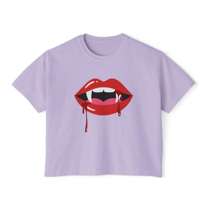 Sexy Fangs ~ Boxy Crop Tee