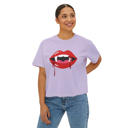 Sexy Fangs ~ Boxy Crop Tee