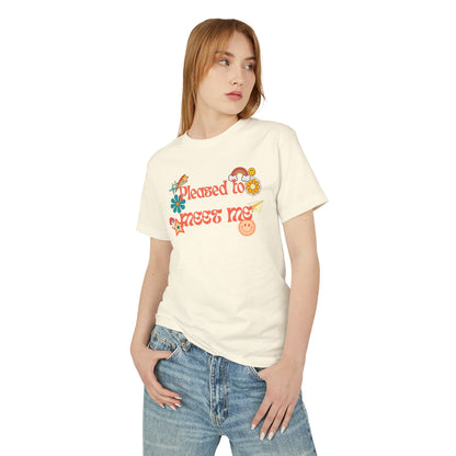 Pleased to Meet Me [Stickers] ~ Unisex Heavyweight Tee