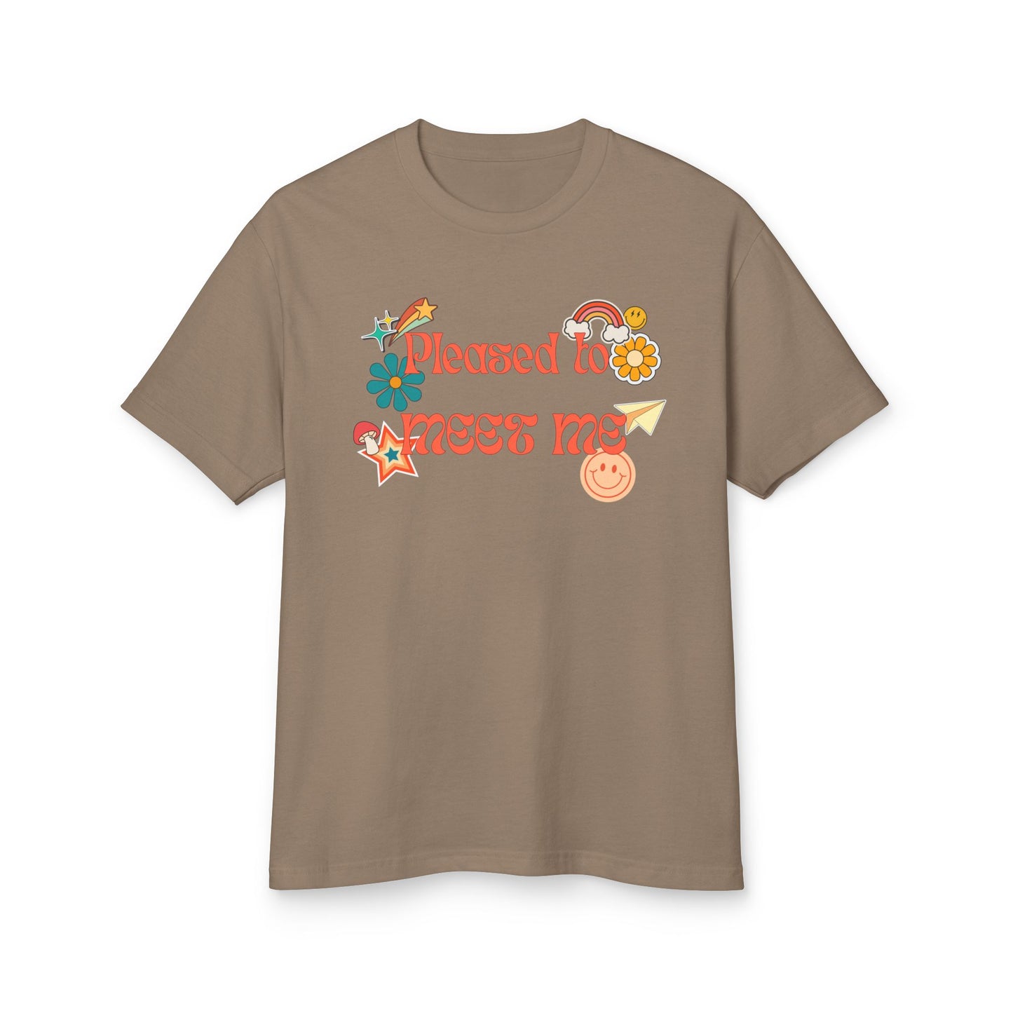 Pleased to Meet Me [Stickers] ~ Unisex Heavyweight Tee