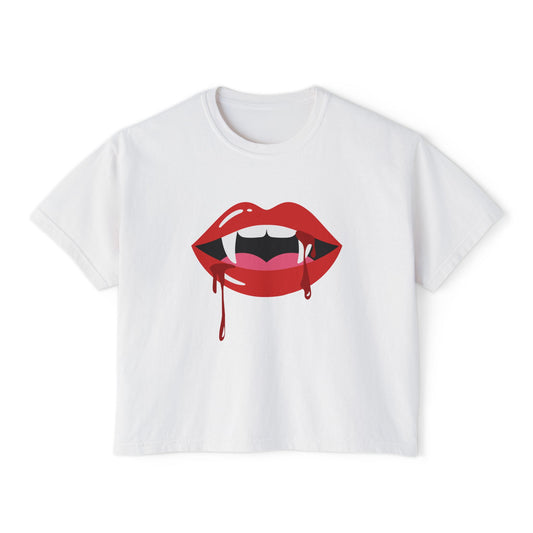 Sexy Fangs ~ Boxy Crop Tee