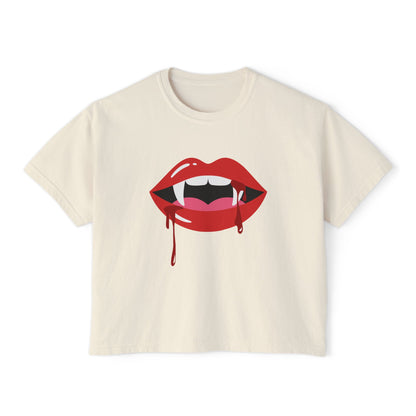 Sexy Fangs ~ Boxy Crop Tee