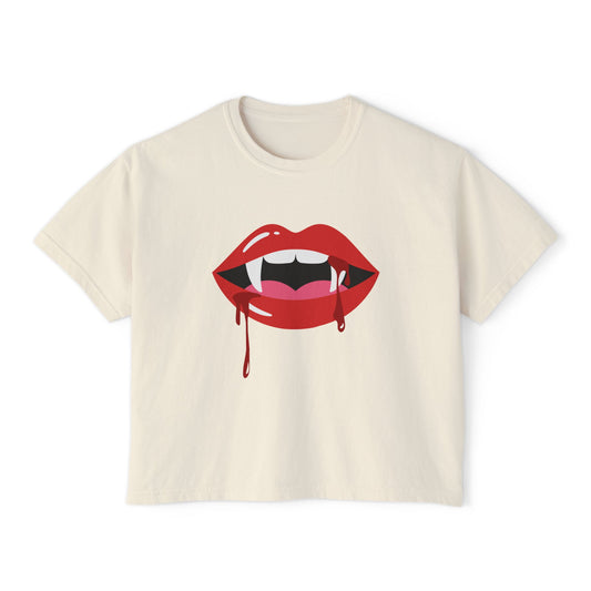 Sexy Fangs ~ Boxy Crop Tee